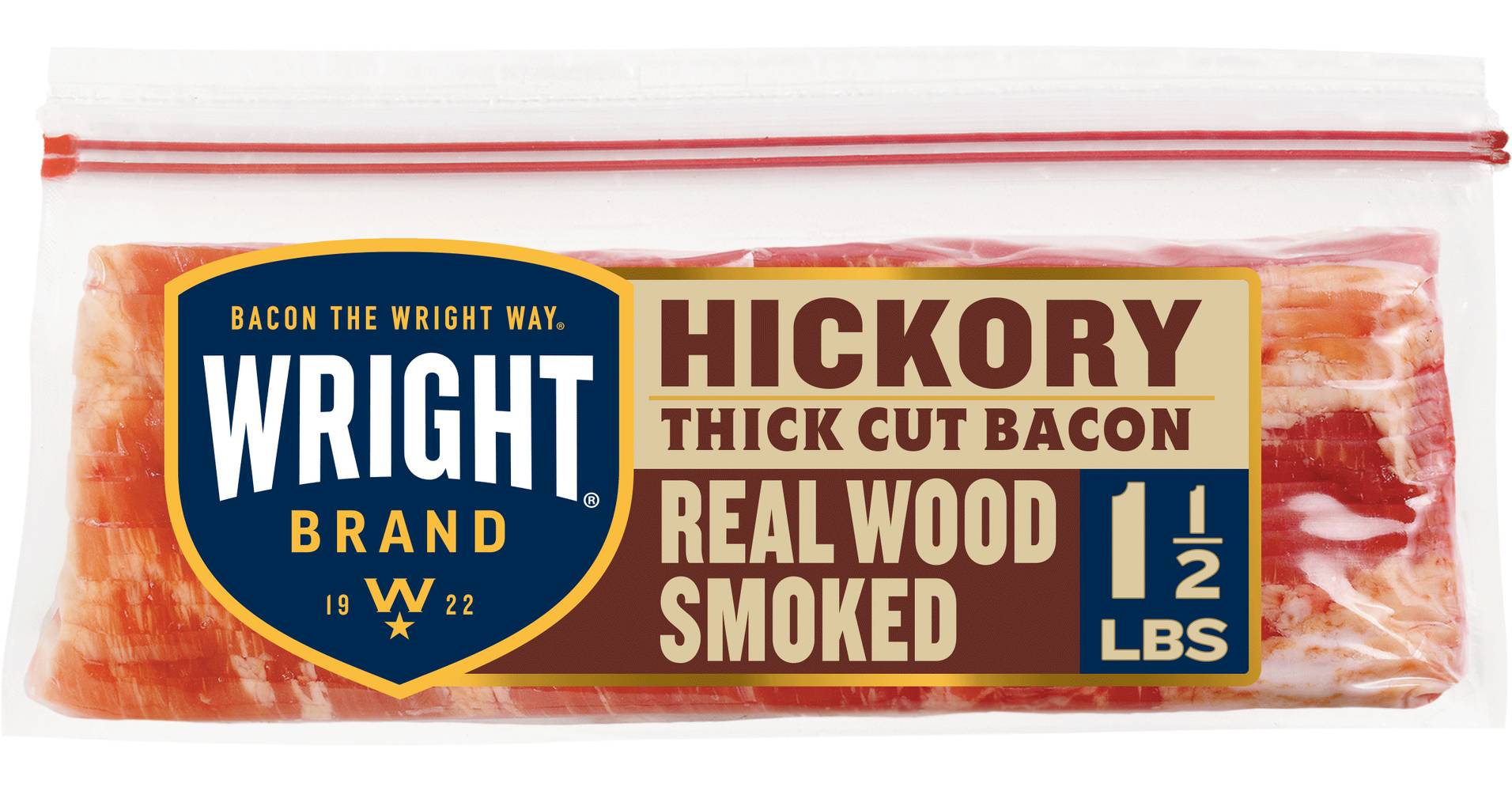 Wright Thick Cut Hickory Smoked Bacon (24 oz)