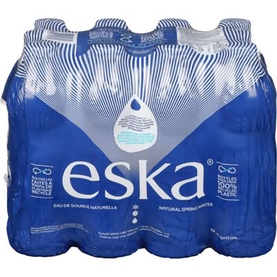 Eska eau de source naturelle - natural spring water (12 pièces, 500 ml)