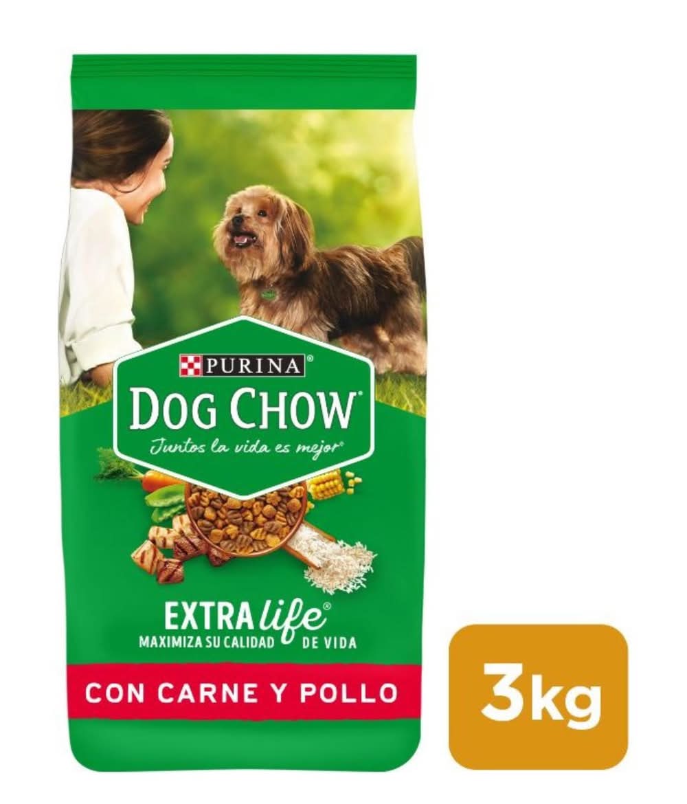 Purina Dog Chow · Alimento seco para perros - Carne-Pollo - Adultos-Razas pequeñas (3 kg)