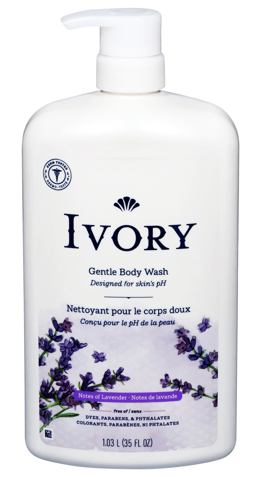 Ivory Mild & Gentle Body Wash Lavender Scent (2.19 lbs)