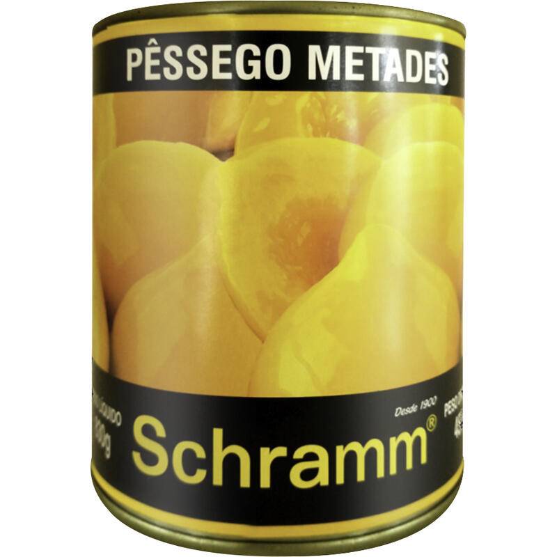 Schramm pêssegos metades em calda (830 g)