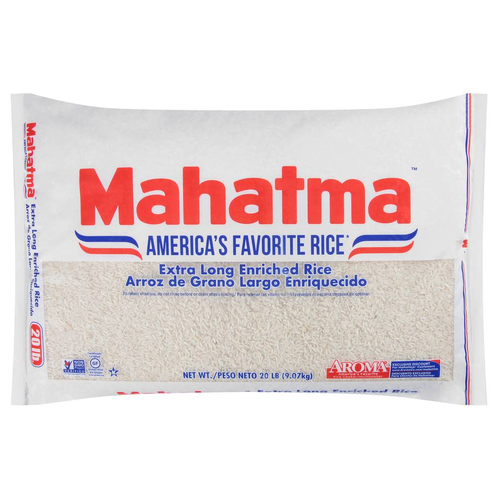 Mahatma Extra Long Grain Enriched Rice (20 lbs)