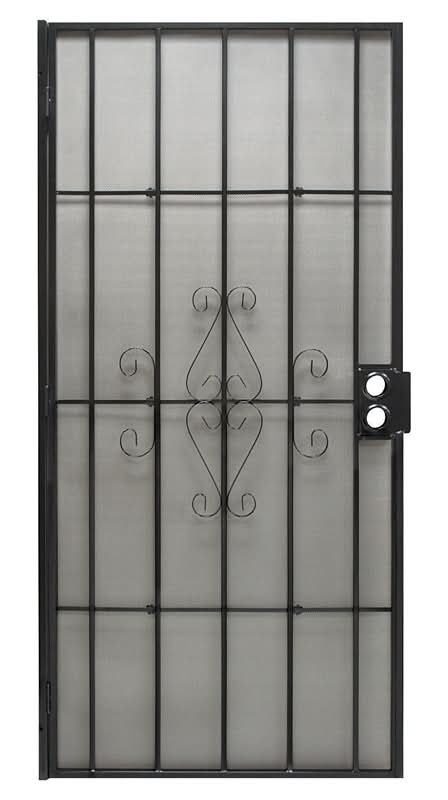 Precision 81-3/4 In. H X 32 In. W Regal Black Steel Security Door