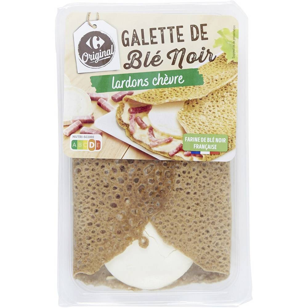 Carrefour Original - Galette de blé noir lardons chèvre (195g)