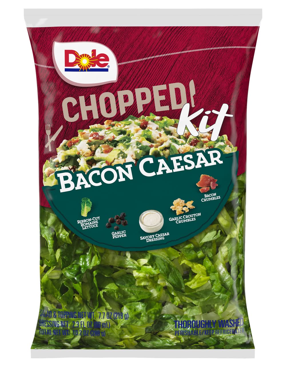 Dole Bacon Caesar Chopped Salad Kit (10.2 oz)
