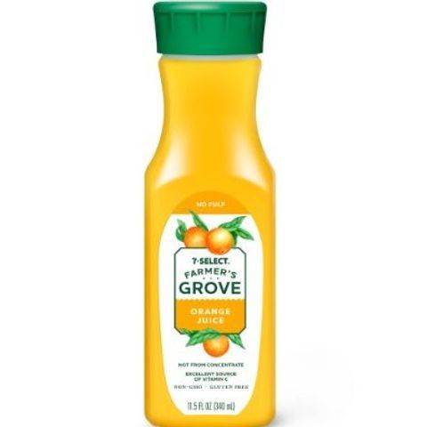 7 Select Farmers Grove Orange Juice 11.5oz