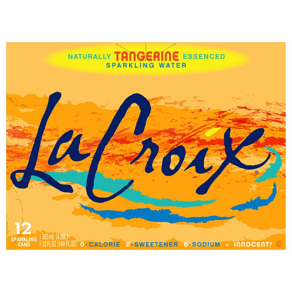 LaCroix Naturally Tangerine Essenced Sparkling Water (12 x 12 fl oz)