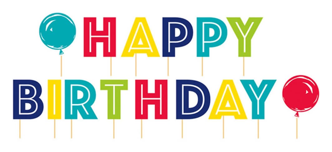 321 Party! Colorful Happy Birthday Yard Sign 15 Pc