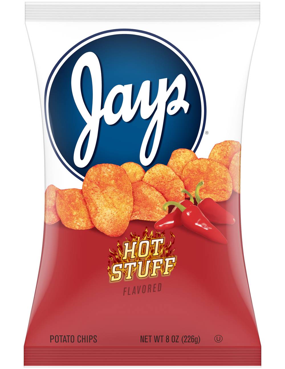 Jays Potato Chips, Hot Stuff (8 oz)
