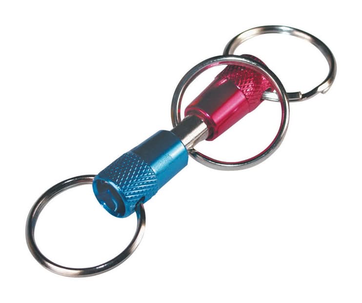 Hillman Metal Blue/Pink Valet Keychain