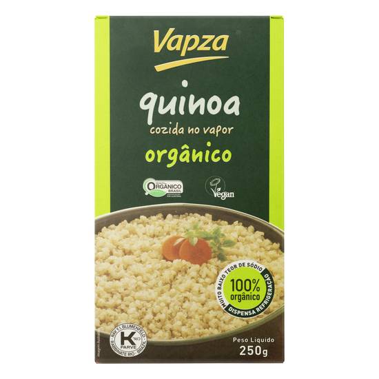 Vapza quinoa cozida no vapor orgânica (250 g)