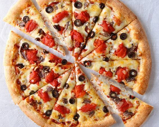 やみつきアンチョビオリーブ Anchovy and Black Olive Pizza