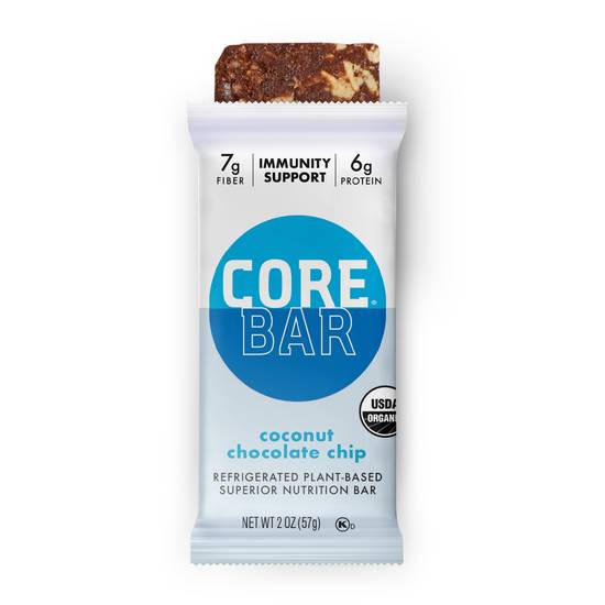 Core Organic Plant-Based Bars, Coconut Chocolate Chip - 2 oz