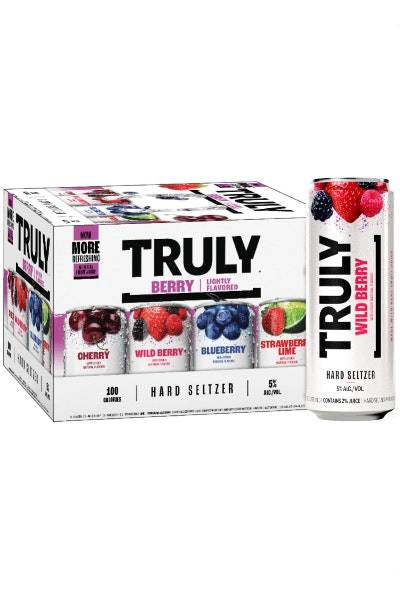 Truly Berry Mix Hard Seltzer Variety pack (12 ct, 12 fl oz) (cherry wild berry blueberry strawberry lime)