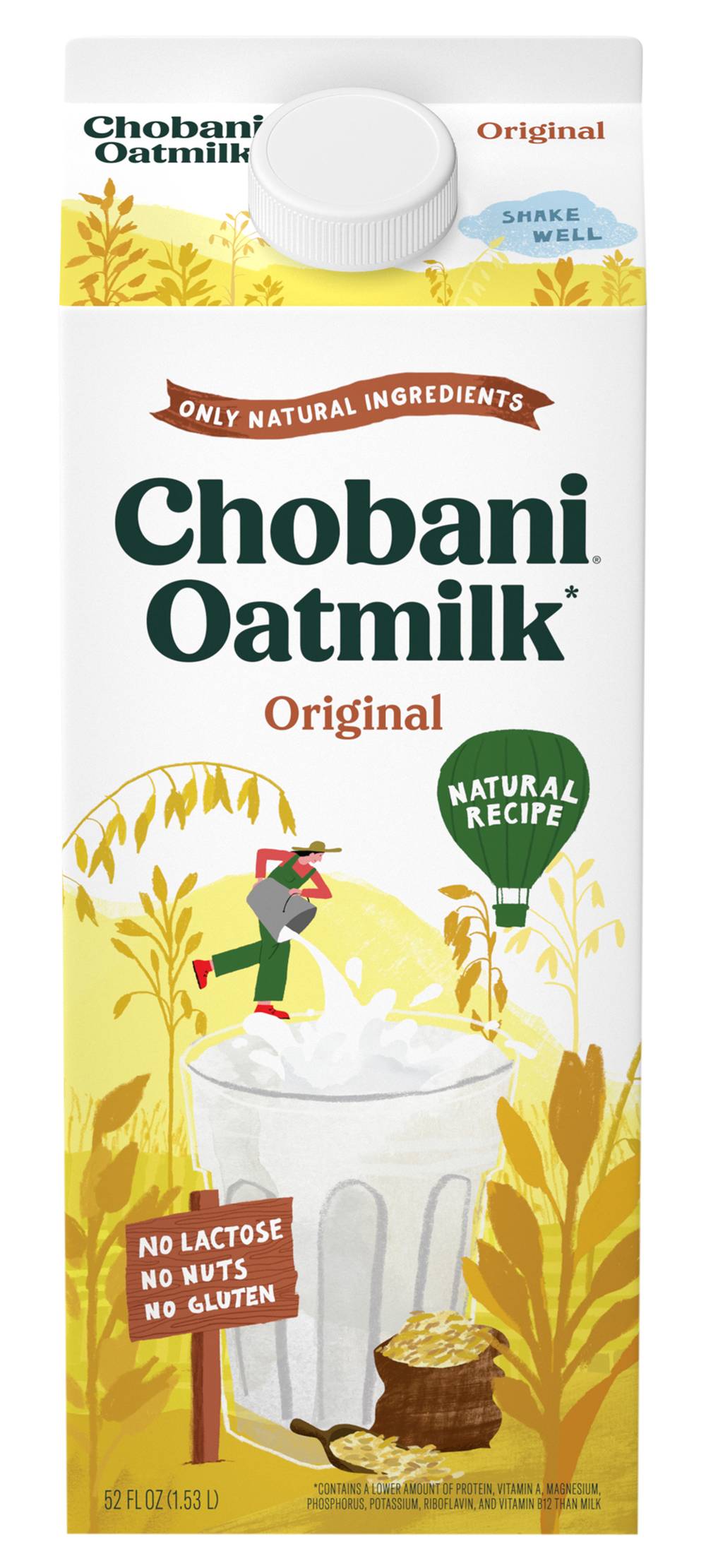 Chobani Plain Original Oatmilk (52 fl oz)