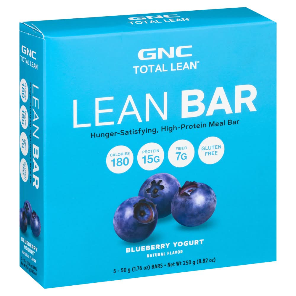 GNC Total Lean Bar, Blueberry Yogurt (8.82 oz, 5 ct)
