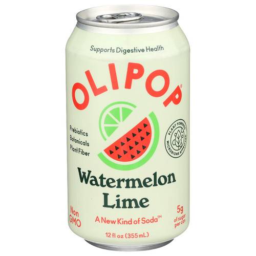 Olipop Watermelon Lime Prebiotic Sparkling Tonic