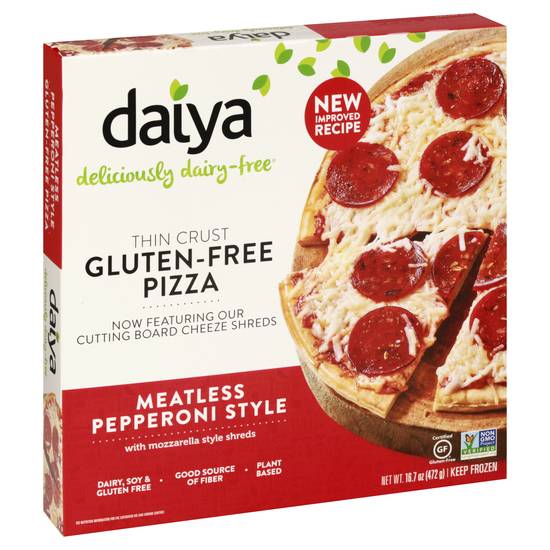 Daiya Thin Crust Meatless Pepperoni Style Pizza