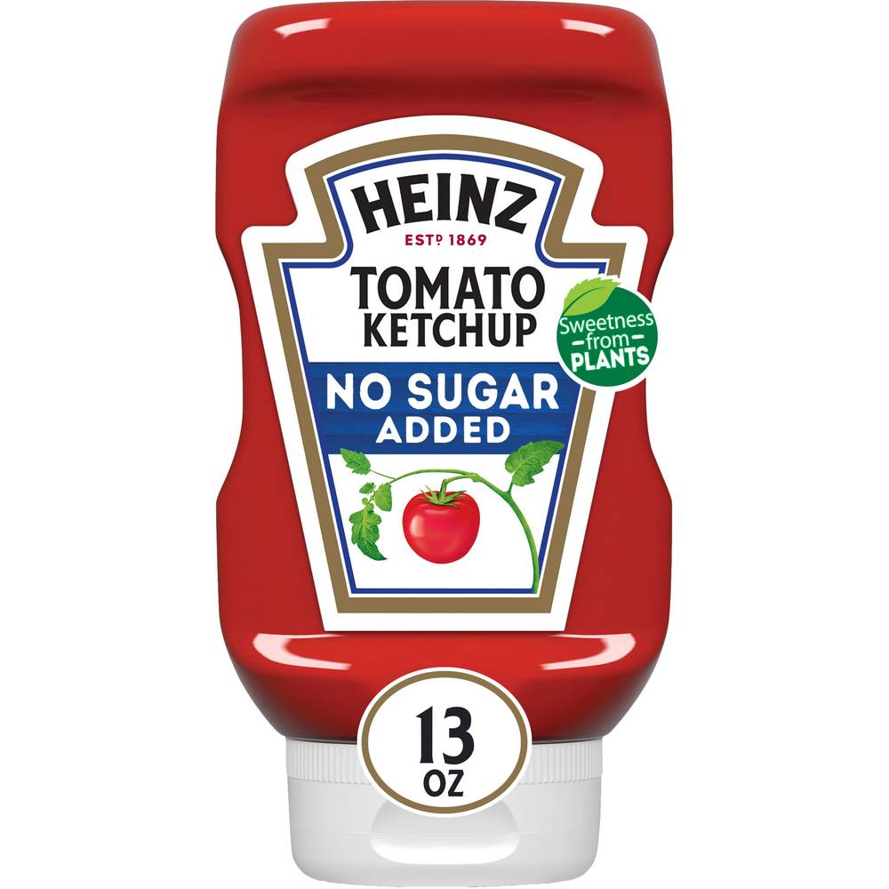 Heinz No Sugar Added Ketchup, Tomato (13 oz)