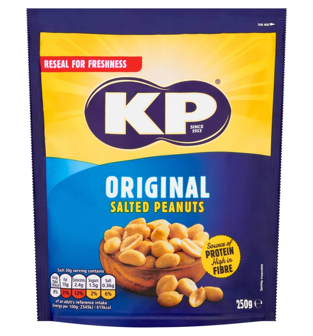 Kp Original Salted Peanuts Reclose Pack 250G