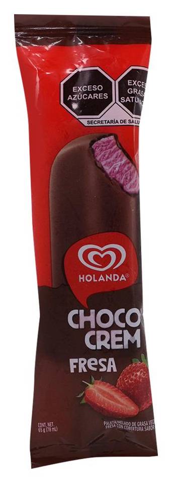 Holanda · Paleta chococrem, fresa (78 ml)