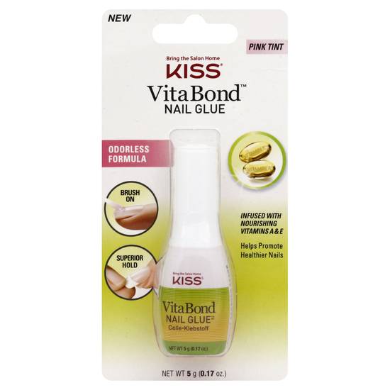 Kiss Vita Bond Pink Tint Nail Glue