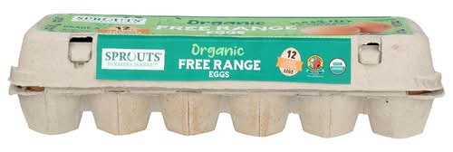 Sprouts Organic Free Range Large Grade A Brown Eggs