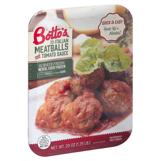 Botto's Italian Meatballs With Tomato Sauce (20 oz)