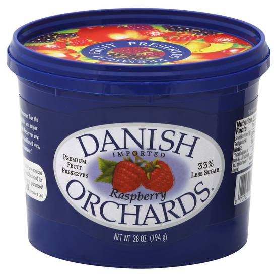 Danish Orchards Raspberry Preserves (28 oz)
