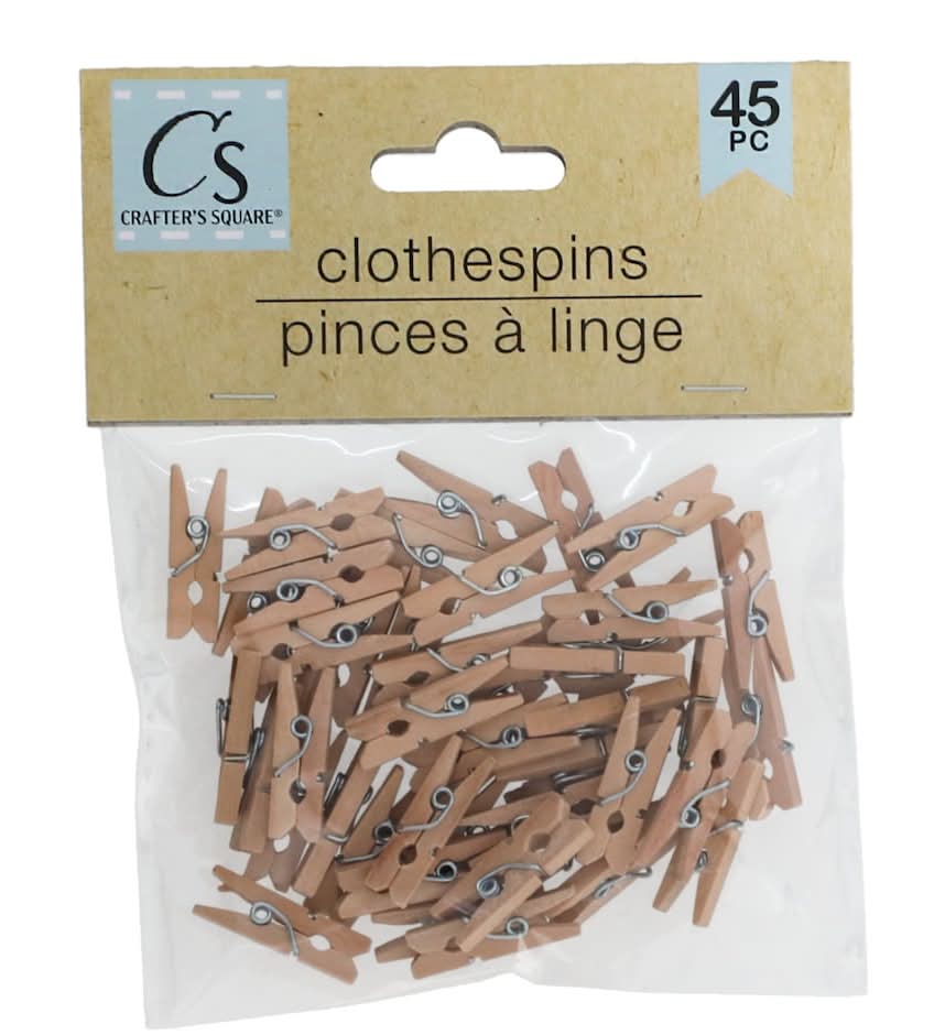 Crafters Square Mini Clothespins (45 ct)