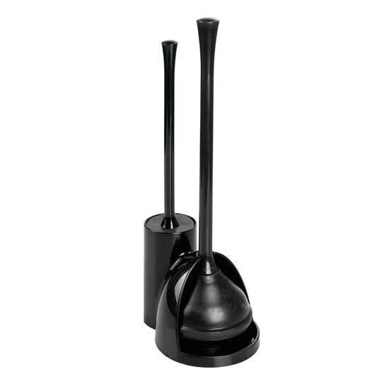 Mainstays Slim Bowl Brush & Plunger Black (2 units)