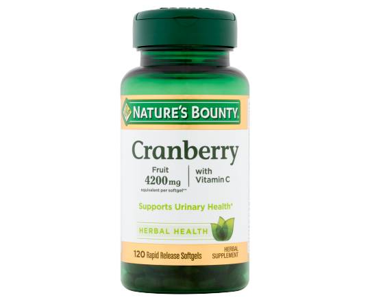 Nature's Bounty Cranberry With Vitamin C Softgels (120 ct)