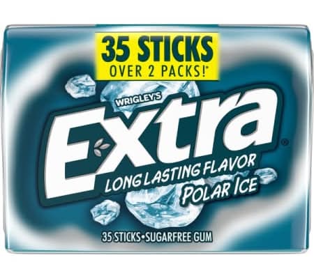 Extra® Polar Ice Sugarfree Gum - 35 Sticks