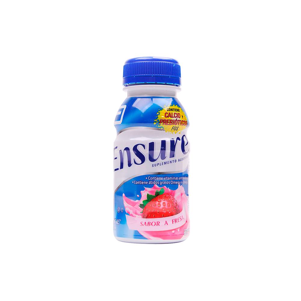 Ensure alimento adultos sabor fresa (botella 237 ml)