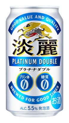 258797：キリン 淡麗 プラチナダブル 350ML缶 / Kirin Tanrei Platinum Double, 350ML