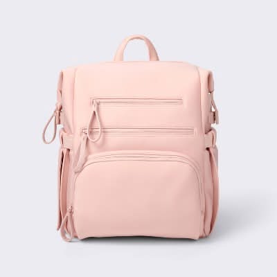 Cloud Island Boxy Diaper Backpack, Pink