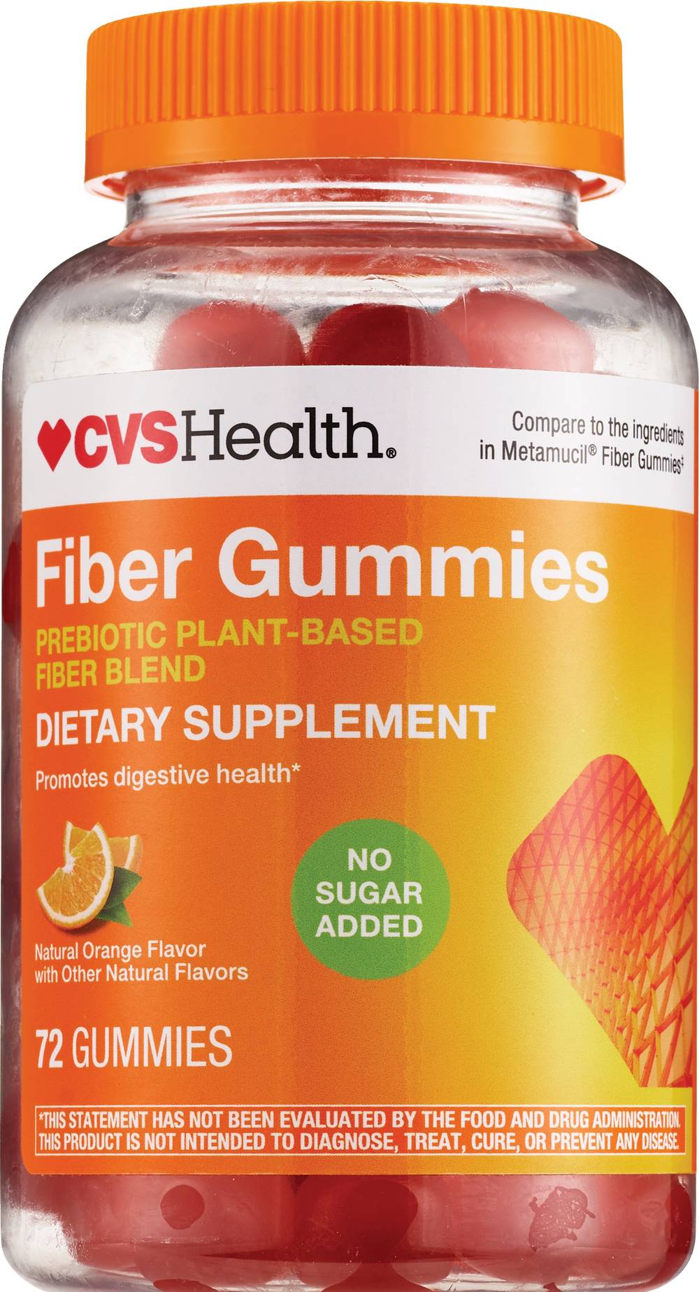 Cvs Health Prebiotic Plant-Based Fiber Blend Gummies (orange)