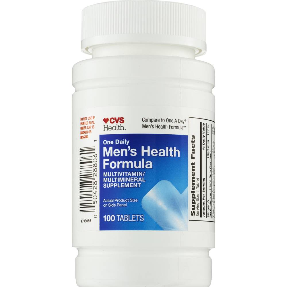 CVS Health Men's Health Multivitamin Tablets, 100 CT