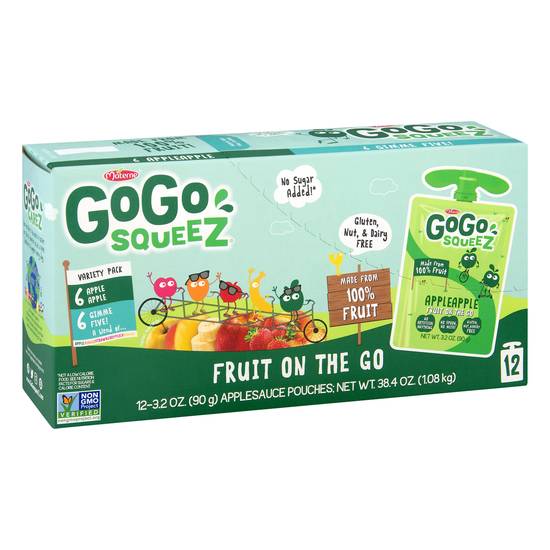 Gogo Squeez Fruit on the Go Applesauce Pouches