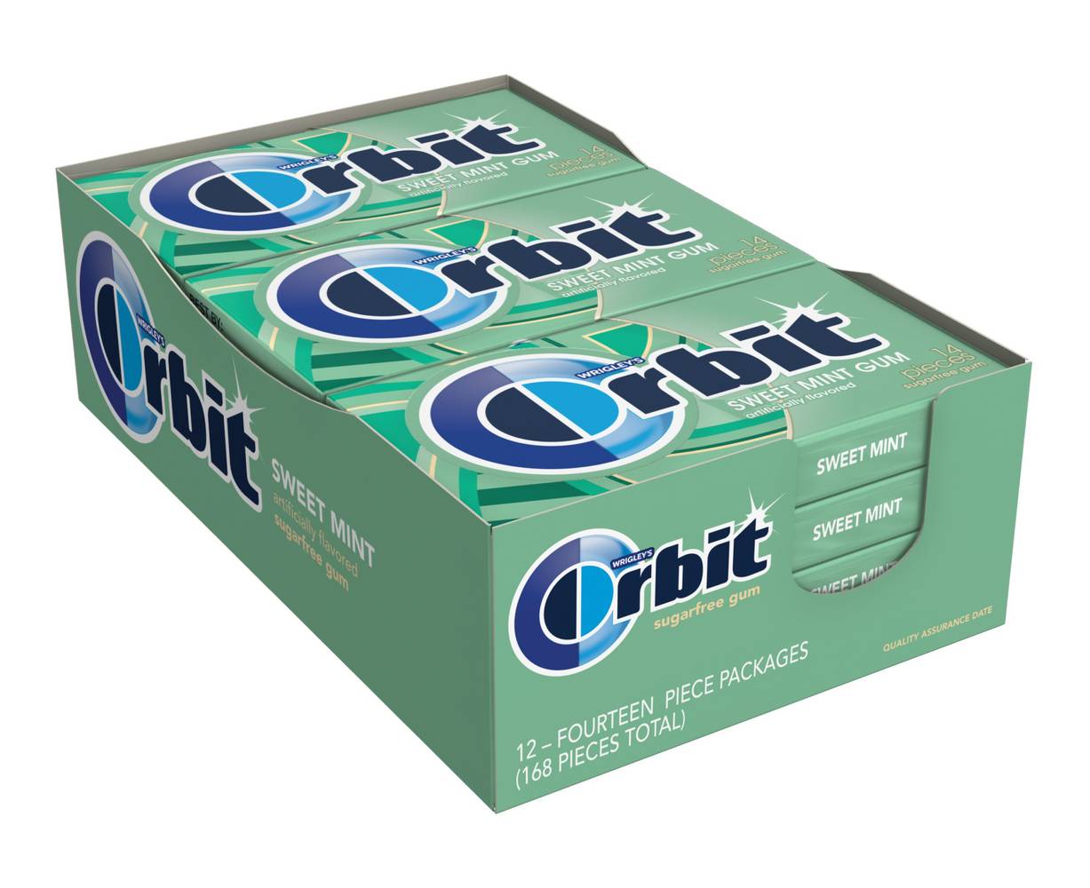 Orbit Wrigley's Sugar Free Sweet Mint Gum (0.4 oz)