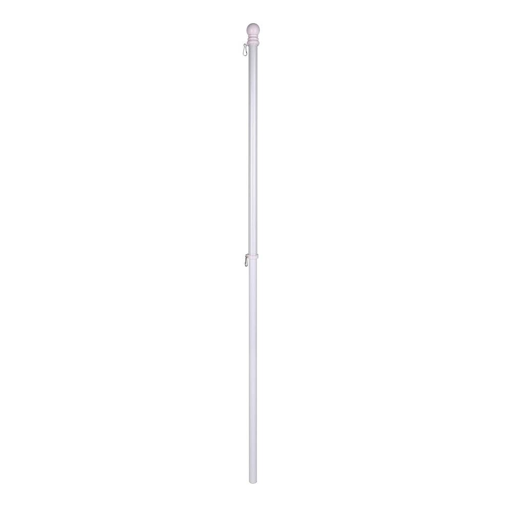 Style Selections 4.67-ft White Metal House Flag Pole | ZLW20065