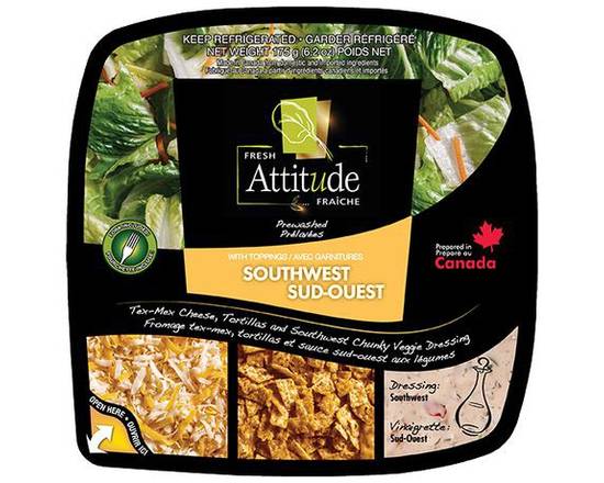 Fresh Attitude · Kit Individuel SudOuest (175 g) - Salad kit southwest (175 g)
