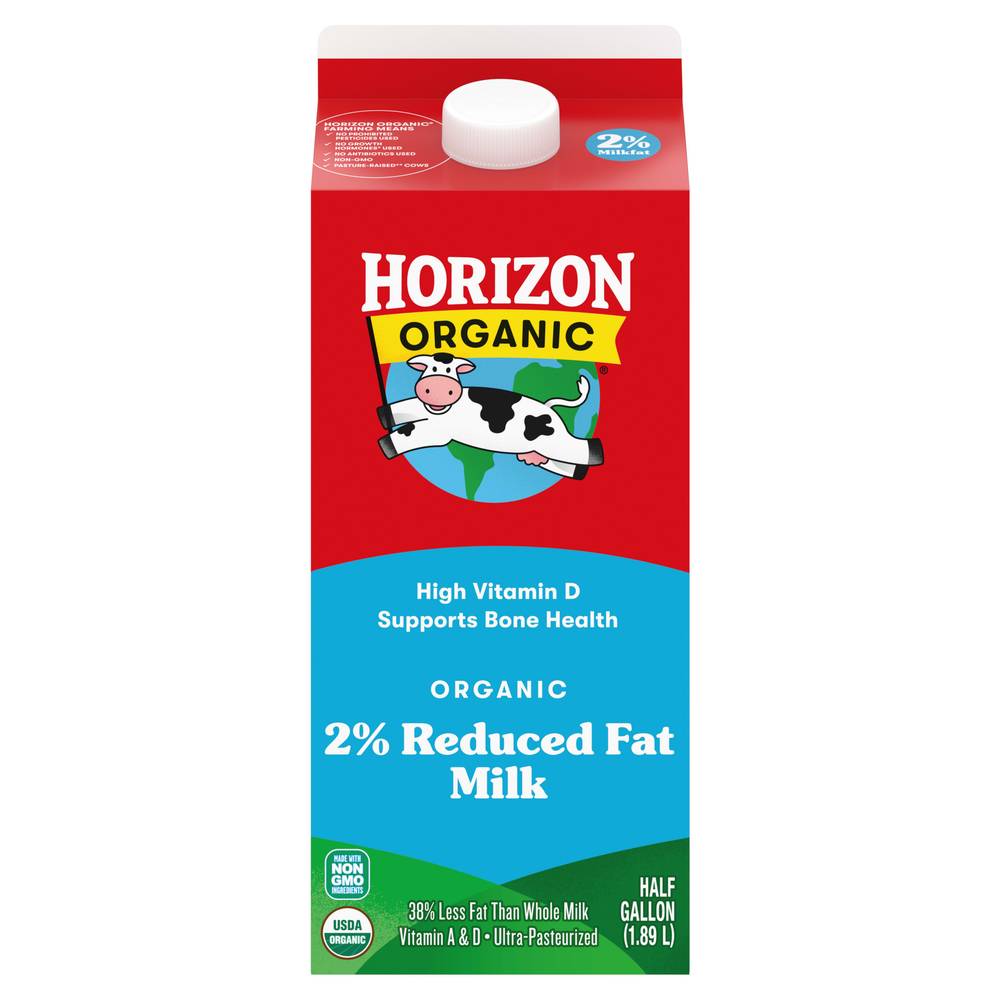 Horizon Organic Pasture Raised Reduced Fat Milk (1.9 L)