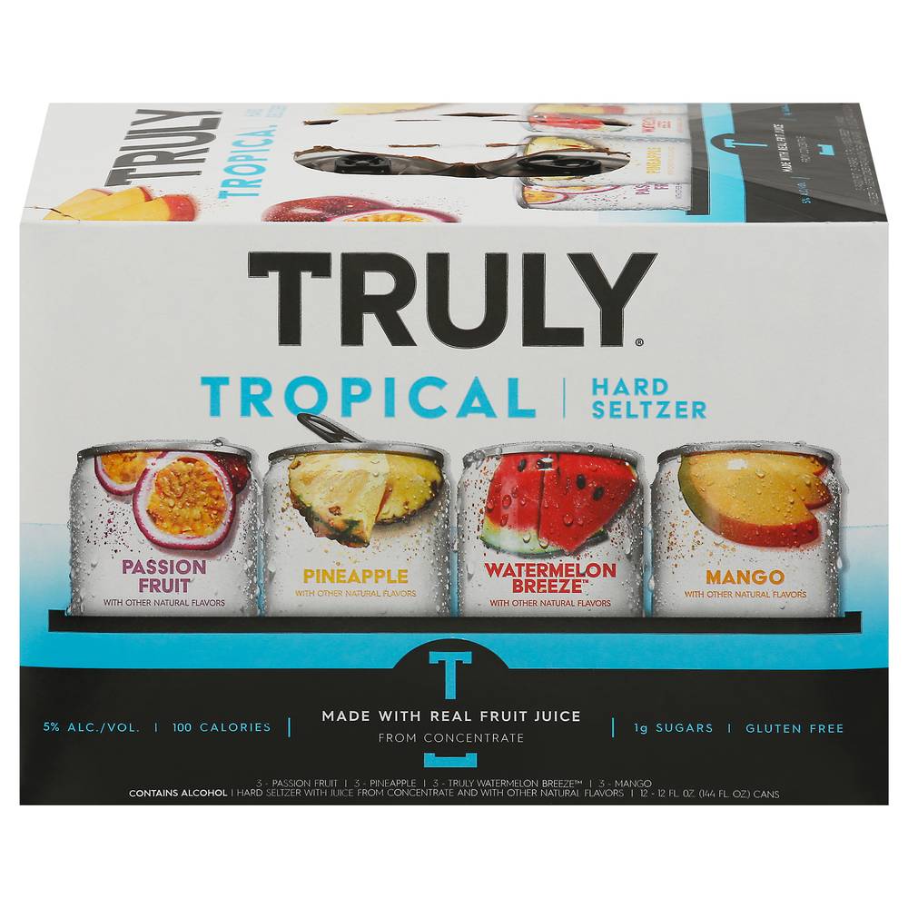 Truly Tropical Variety Mix Hard Seltzer (12 ct)