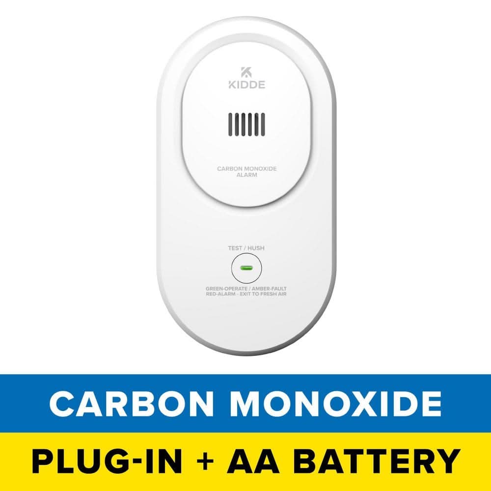 Kidde Plug-In Carbon Monoxide Detector With Aa Battery Backup And Rotating Plug, Cop