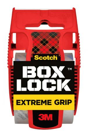 Scotch Box Lock 195 Packing Tape, 1-15/16" x 22-1/4 Yd, Clear