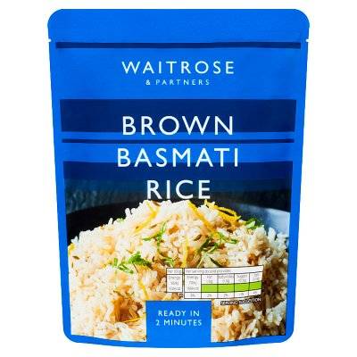 Waitrose Brown Basmati Rice (250g)