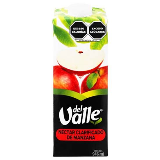 Del Valle néctar clarificado (946 mL) (Manzana)