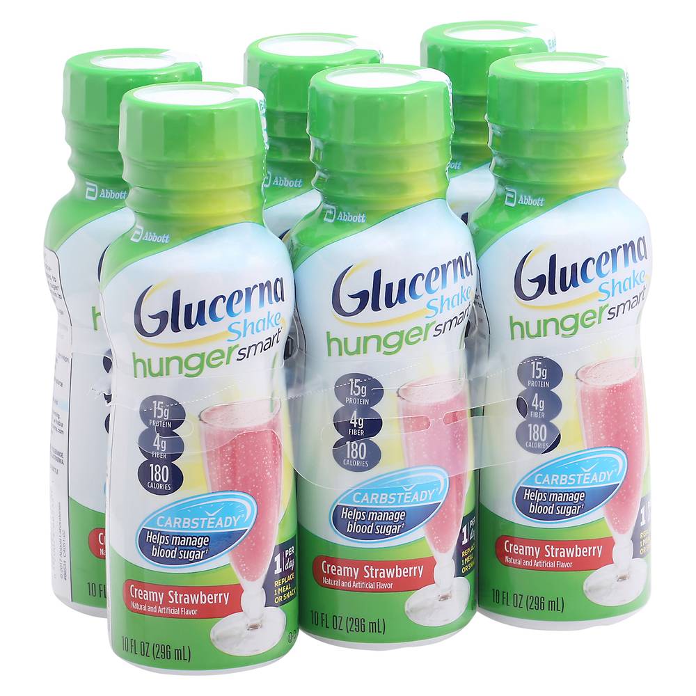 Glucerna Hunger Smart Creamy Strawberry Shake (6 x 10.45 oz)