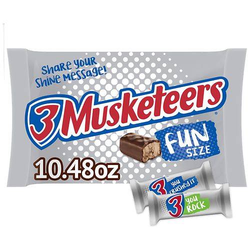 3 Musketeers Fun Size Chocolate Candy Bars - 10.48 oz